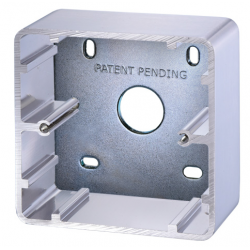 Robust Aluminum Exit Button Housing: 85 x 85 x 38 mm