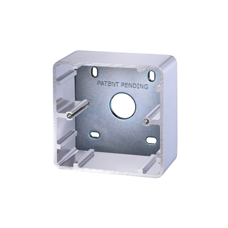 Robust Aluminum Exit Button Housing: 85 x 85 x 38 mm