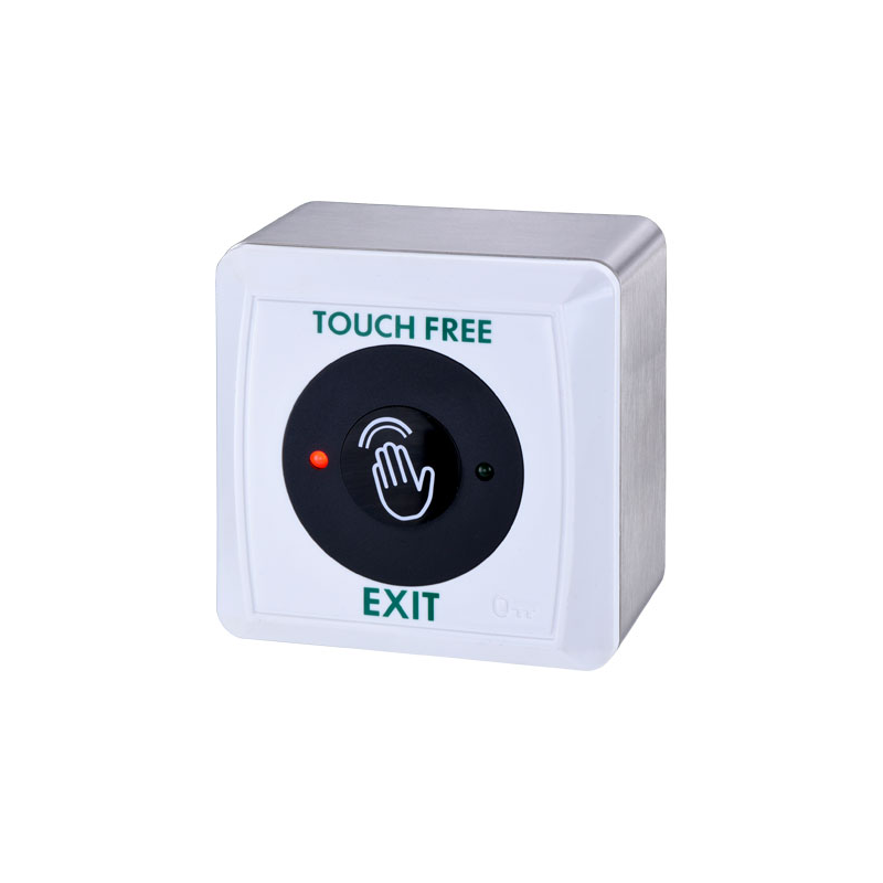 Touch-free electric exit contact with IR motion sensor. To 15cm. Hold-timer