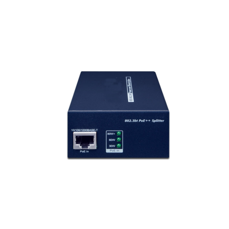 Gigabit PoE++ splitter (60W) for PoE Data and 12VDC/5A or 19VDC/3.2A or 24VDC/2.5A out