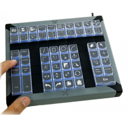 X-KEYS XK-0979-UBK60-R keyboard with 60 programmable keys, HID, USB