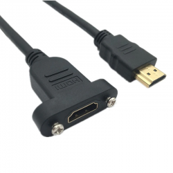HDMI extension cable for panel and chassis mounting 50cm