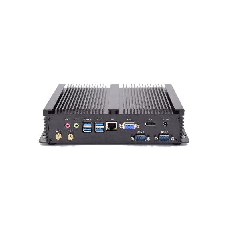 Fanless Embedded PC i7 8th Gen processor with 12VDC supply