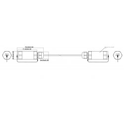 HDMI 2.1 cable of Waterproof Armored Fiber 50 meters AOX vandal proff