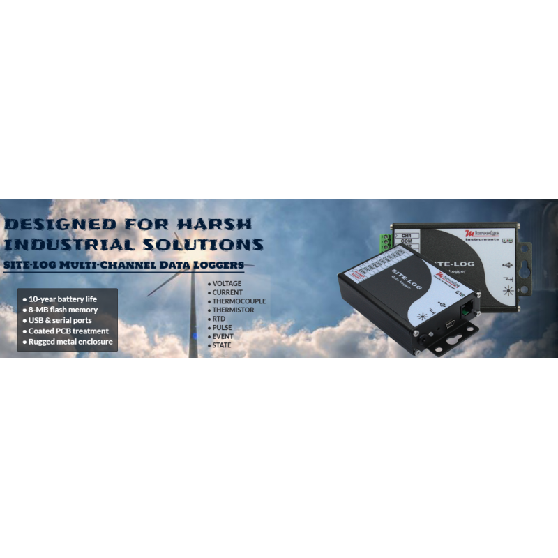 7 kanals 0 - 20VDC spændings-datalogger, hastighed 20ms til 12 timer, 16bit opløsning