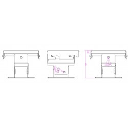 304L stainless steel wall mount for food processing, VESA MOUNT 75/100, TFT mount, panel pc mount