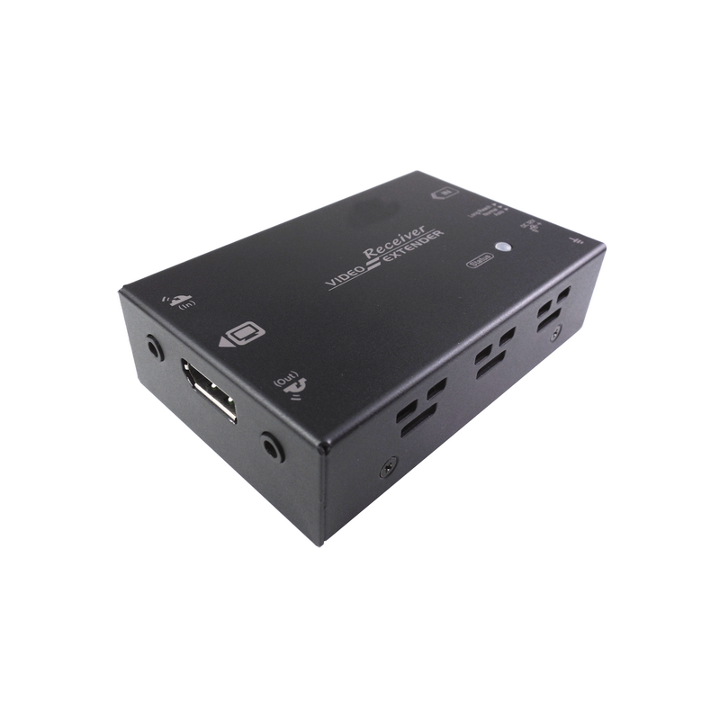 DisplayPort Extender 4k opp til 100 meter over CAT6A. DP Booster over PDS-kabel