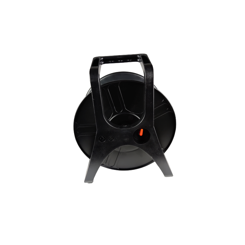 Robust kabeltrommel for fiberkabel. Opptil 200 meter armert dupleks fiberkabel