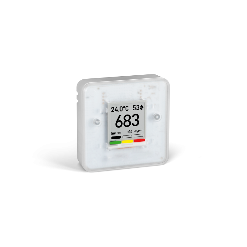 Luftkvalitetsmåling CO2 fuktighet, temperaturtrykk