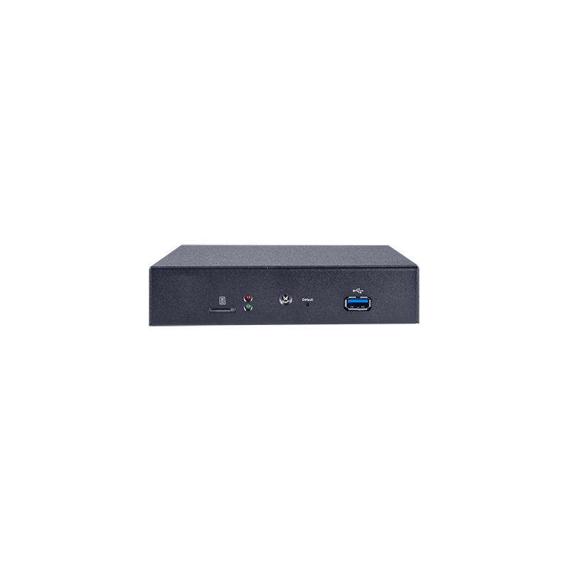Mediespiller for annonsering og streaming med HDMI, LAN, USB, Micro-SD, IR, 12VDC
