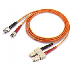 5m ST / SC multi mode converter fiber cable, LSZH, duplex - DANBIT