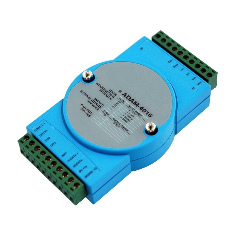 I-7024 module with 4 analog outputs 0-20mA and +/- 10V. RS485 bus