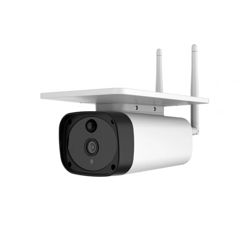 Solcelledrevet 2 MP WiFi Bullet Camera med 10 400 mAh batteri