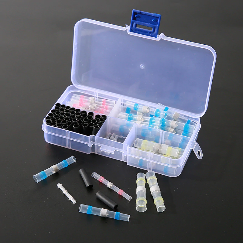 Shrinkeflex med loddemaskin og lim