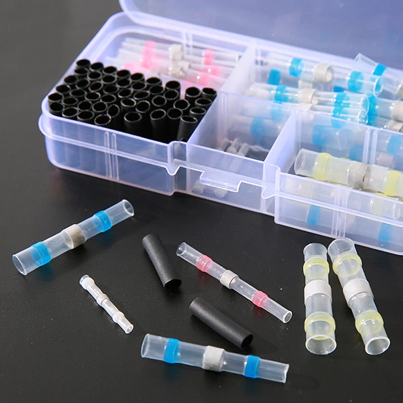 Shrinkeflex med loddemaskin og lim