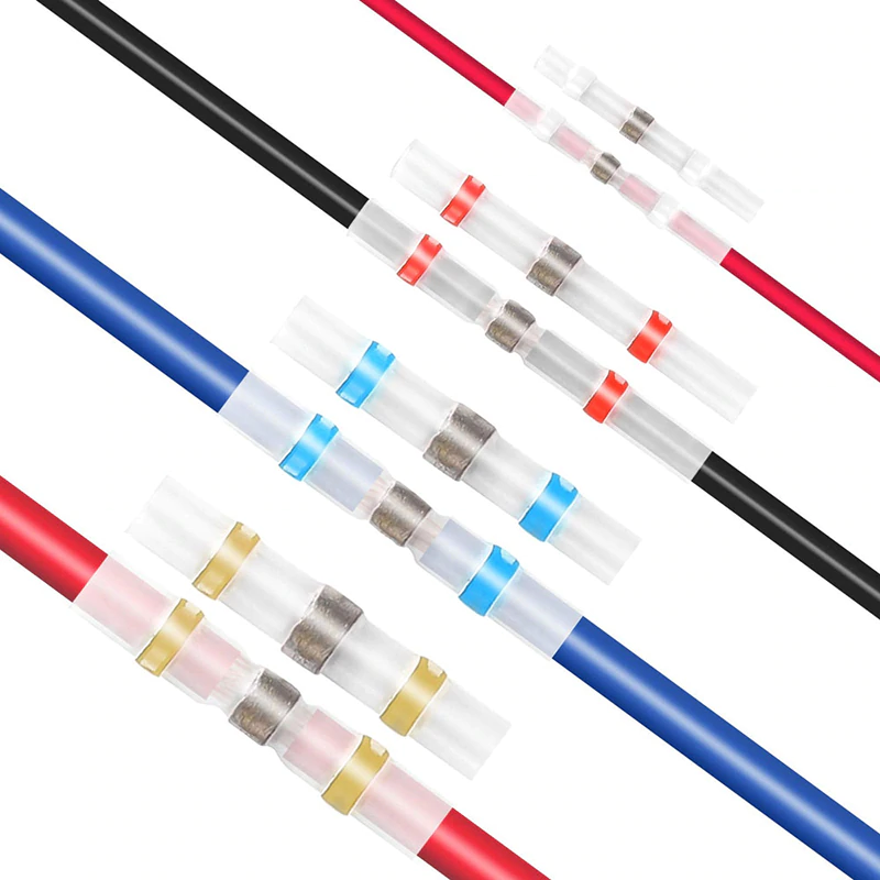 Shrinkeflex med loddemaskin og lim