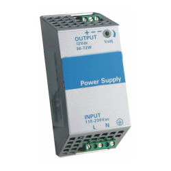 12V power supply to DIN rail