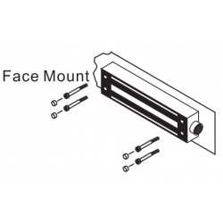Waterproof electronic door magnet, holding force 545 kg, 12 / 24VDC automatic switching. Stainless steel