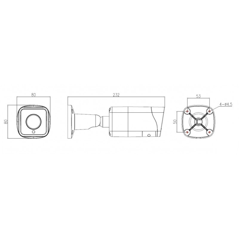 4K Høyoppløselig overvåkingskamera for utendørs bruk med PoE