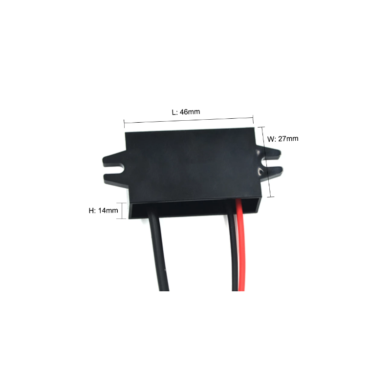 DC / DC-omformer fra 8-35VDC til 5VDC USB-hunkontakt. USB-uttak med 5v