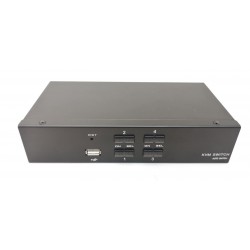 4-porters KVM-svitsj DP, DisplayPort, 4K60Hz, 3 x USB2.0-hurtigtaster