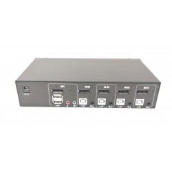 4 port KVM switch DP, Display Port, 4K60Hz, 3 x USB2.0 Hot Keys