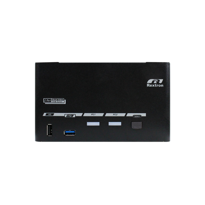 2 Porter 8K 4 x Monitor DisplayPort KVM omkopler med USB3.2, USB3.0