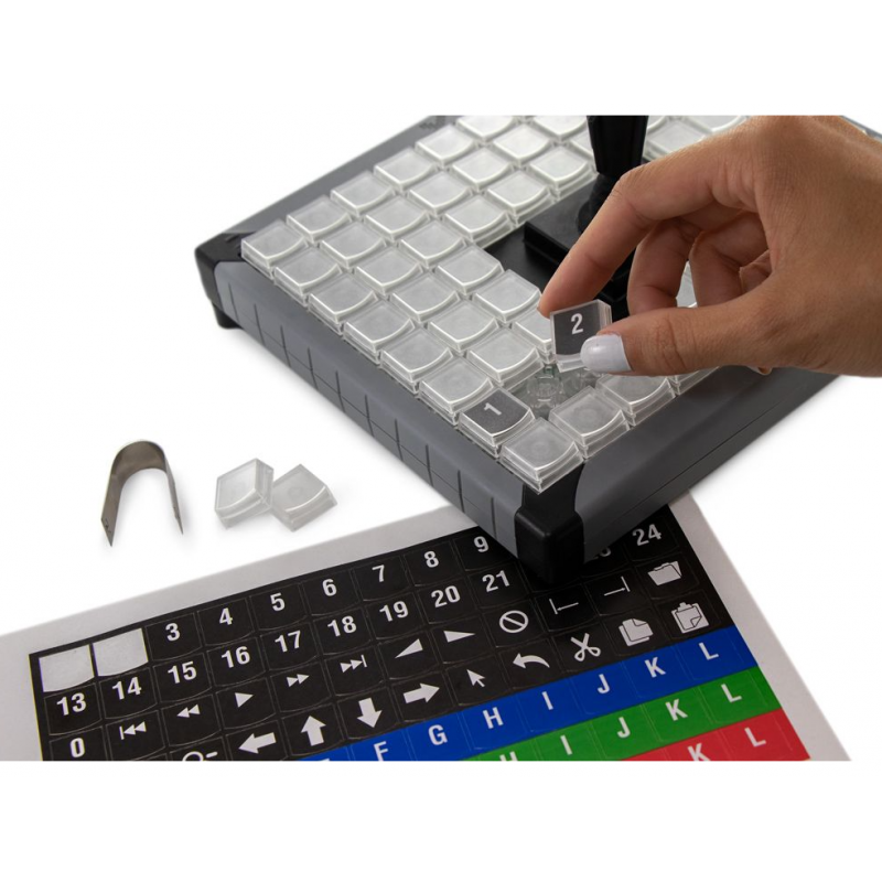 XK-0989-UBJ68-R - Tastatur med joystick - X, Y, Z-aksen - USB