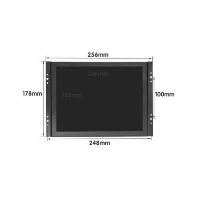 10.4” Høy lysstyrke, High Nits, Sollys Lesable, LCD-skjerm