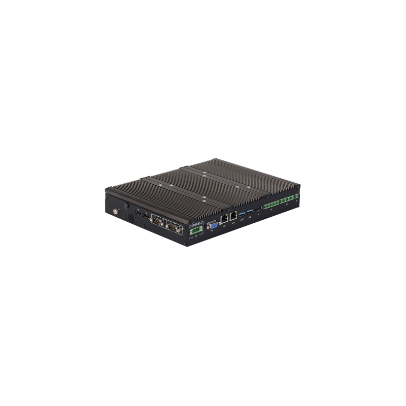 Fanless embedded computer for vehicles with 8th generation Intel processor i3, i5
