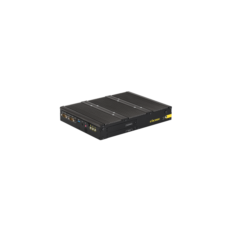 Fanless embedded computer for vehicles with 8th generation Intel processor i3, i5