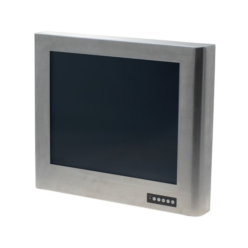 17" IP67 steel TFT monitor, touch resistive, waterproof, Vesa mount VGA
