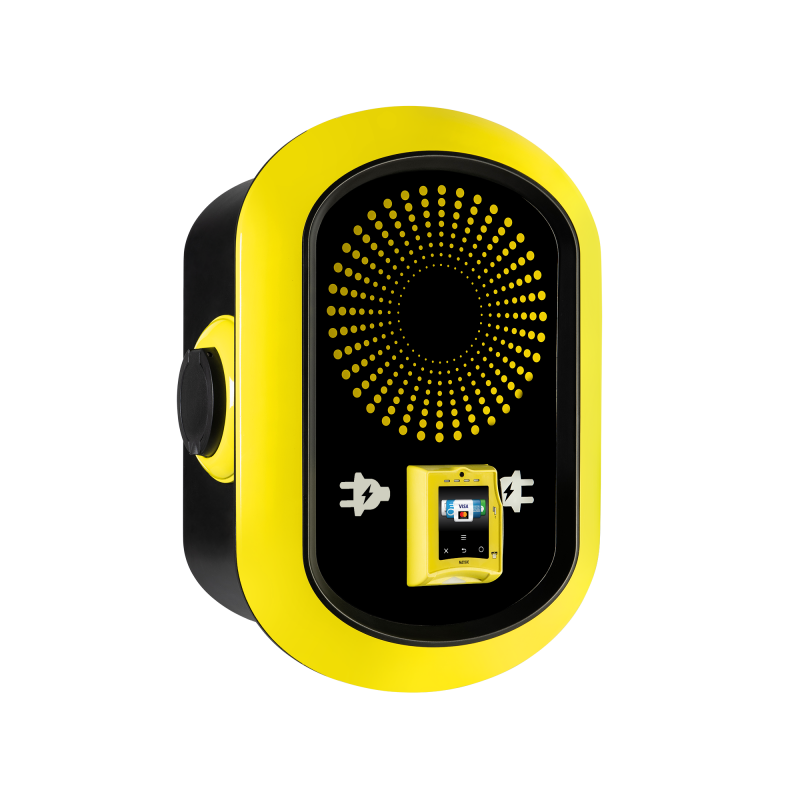 Ladestativ for elbil mot betaling. Mobilepay og kortbetaling