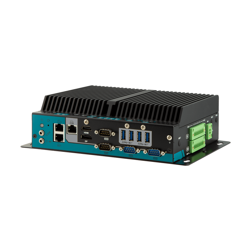 Fanless embedded PC i3, DIN mount, RS232, Dgital IO, TPM 2.0 , Secure Boot