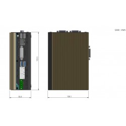 Industrial PC fanless with PoE + serial ports for your shine mounting