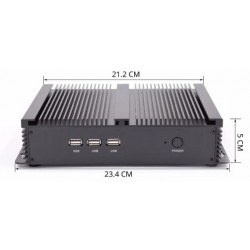 Fanless Embedded PC I5 Gen.8: Dual Display, 16 GB RAM, USB 3.0/2.0