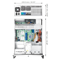 4U 19 ATX Server Rack Cabinet - Assembled & Ready to Use