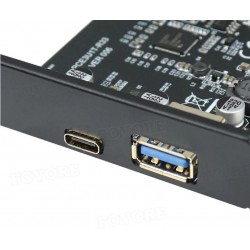 PCI Express card for 19-pin USB 3.0 connector