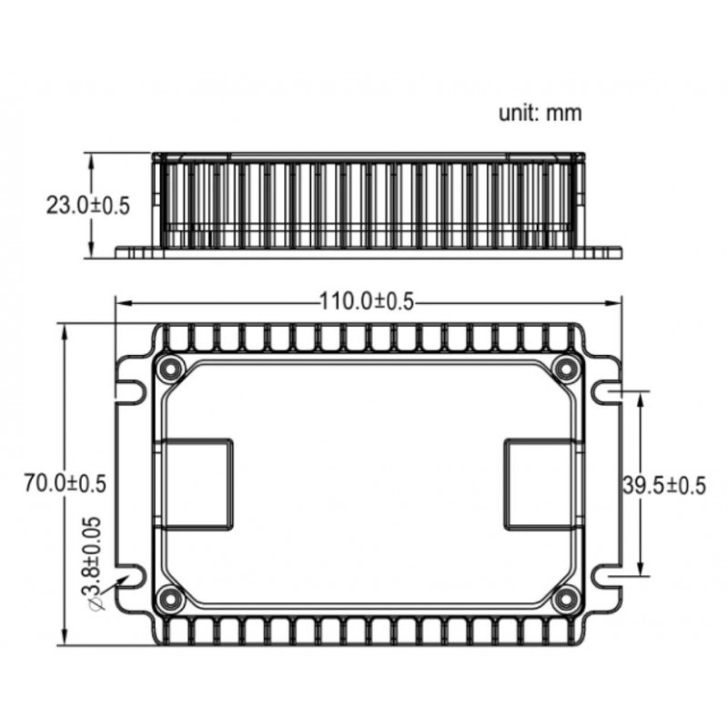 Strømforsyning på 12VDC / 10A fra 36 - 75VDC-inngang Isolated DC-DC Converter