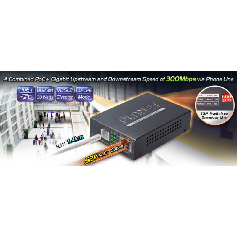 Ethernet til VDSL2. Opptil 1,4 km - DANBIT A / S