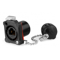 IP67 Waterproof Chassis / Panel RJ45 F/F connector UTP