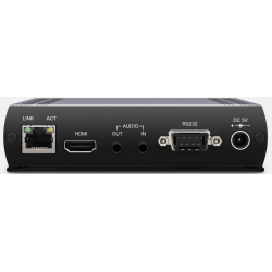 4K@30Hz 4:4:4 HDMI KVM receiver of HDMI video over IP / point to point with RJ45. PoE.