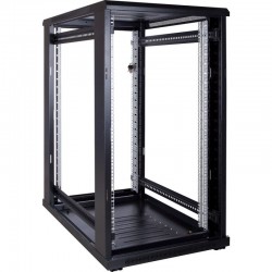 22U 19" rack cabinet with glass door and lock