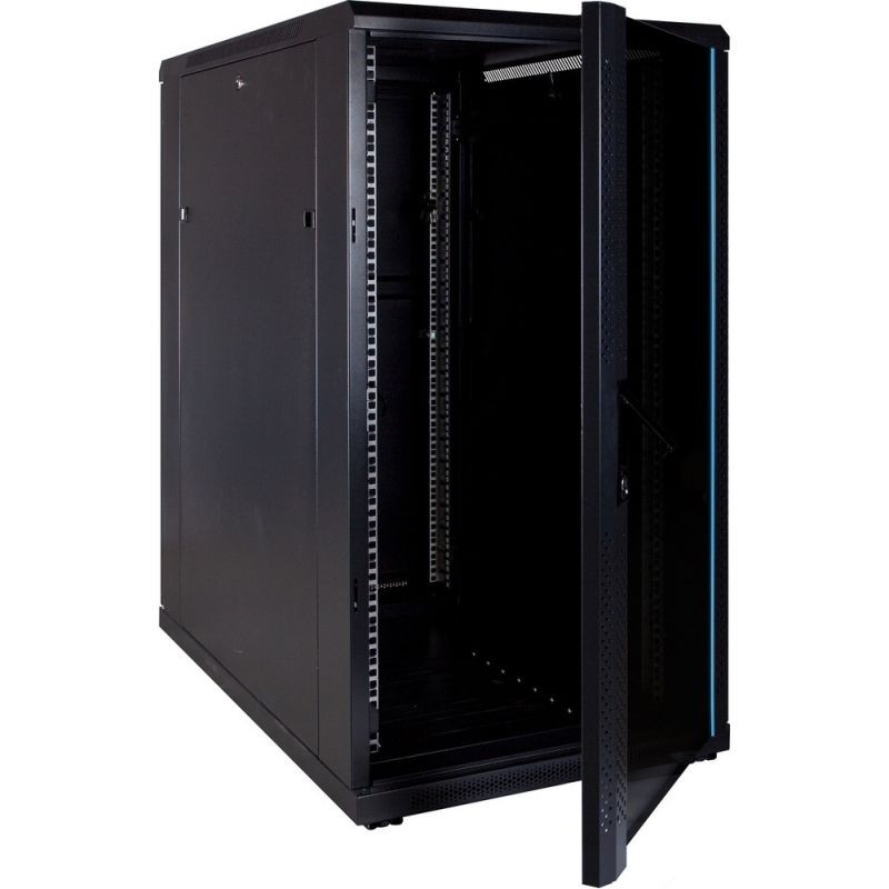 22U 19" rack cabinet with glass door and lock