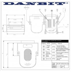 DB25 male terminal block, Breakout box LPT