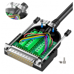 DB25 male terminal block, Breakout box LPT