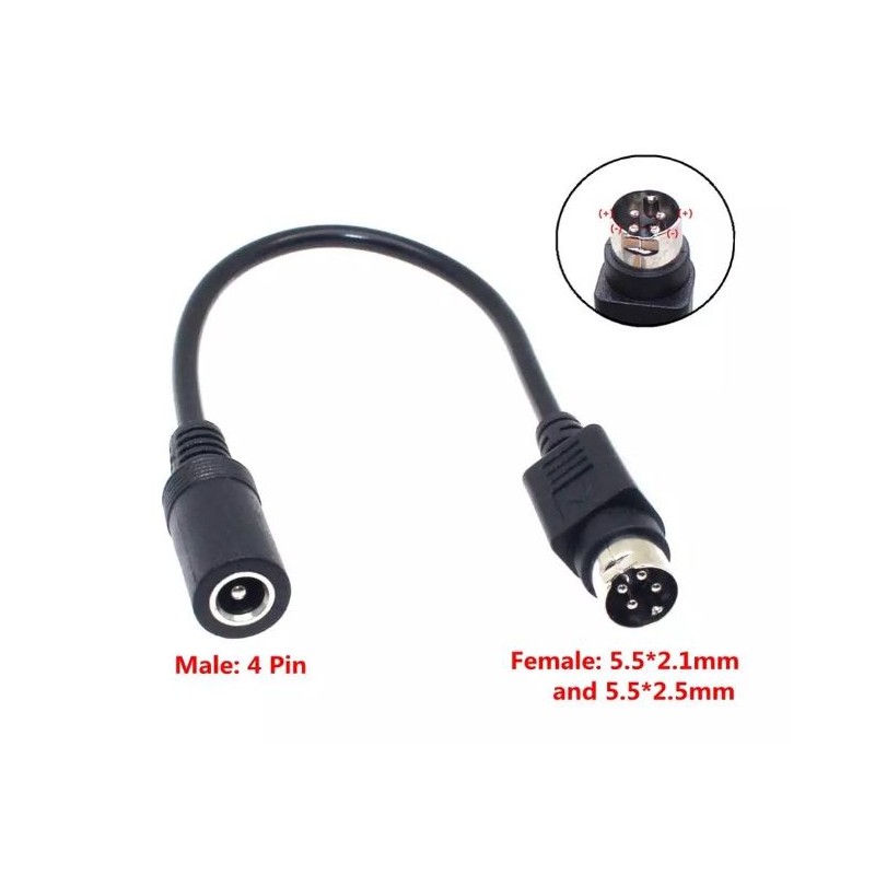 DC Adapter Plugg til Jack-kontakt | 5,5x2,1mm/2,5mm