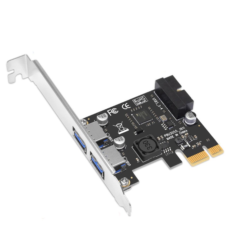 PCI-e-kort med 19-pins USB 3.0