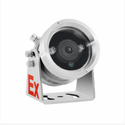 2MP ATEX Zone 1 and 2 CLASS IIC IP Bullet camera in 304 steel housing, IP66, 4mm lens. IR. PoE and 12VDC