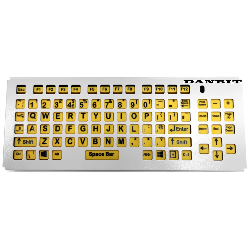 Metalldeksel for stort tastaturnøkkel stort